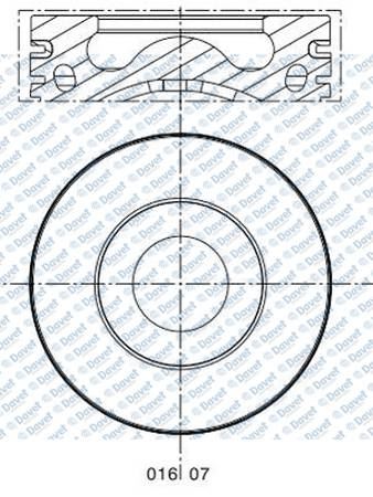 MAHLE 0160700 Motor Piston Segman Std 86.00mm Peugeot Boxer Iii - Ford Tourneo 2.2 Tdci